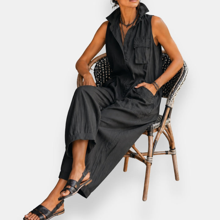 Garvalde | Sleeveless Jumpsuit for Effortless Style