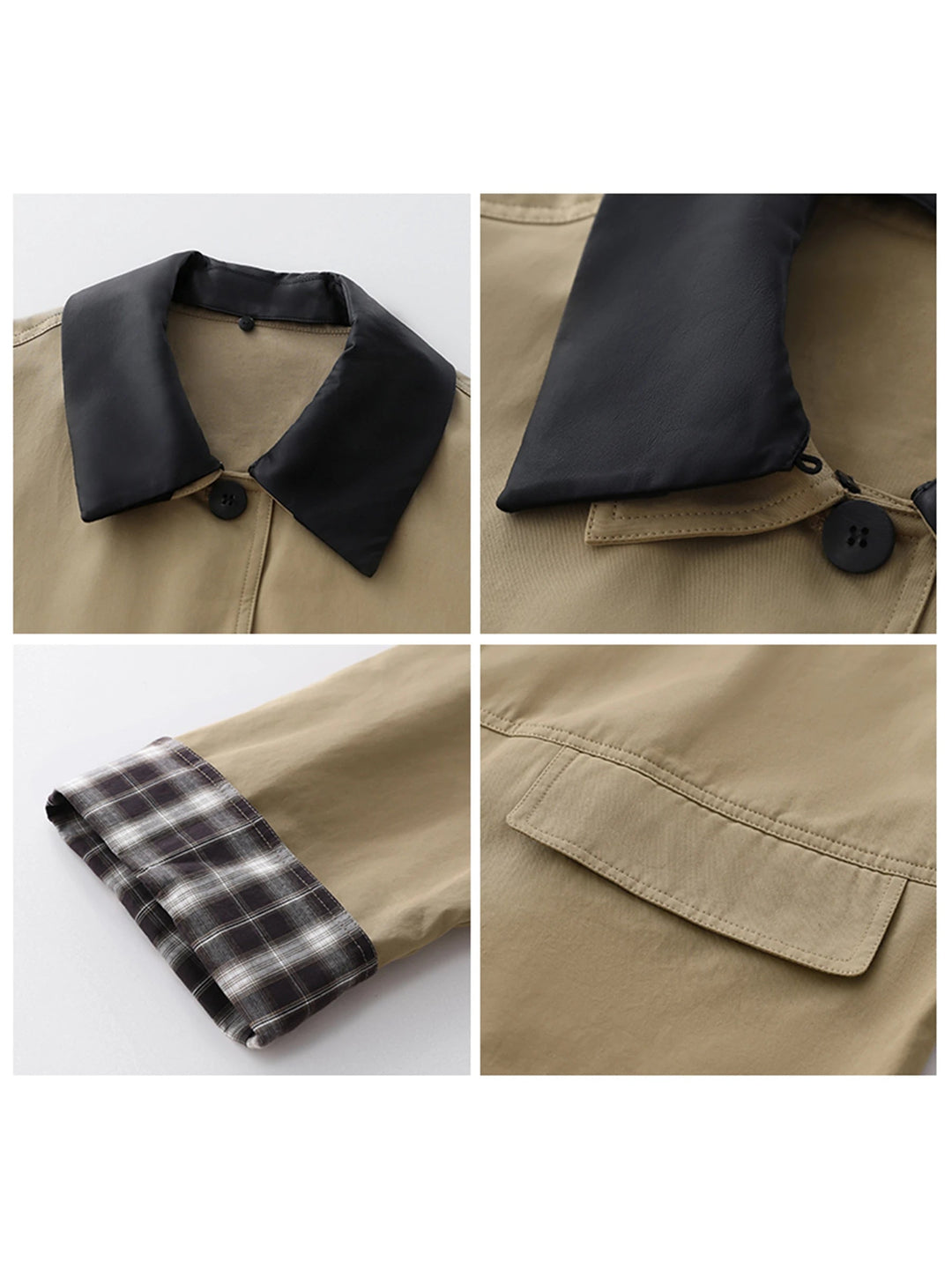 Women's Contrast Trim Button-Up Jacket