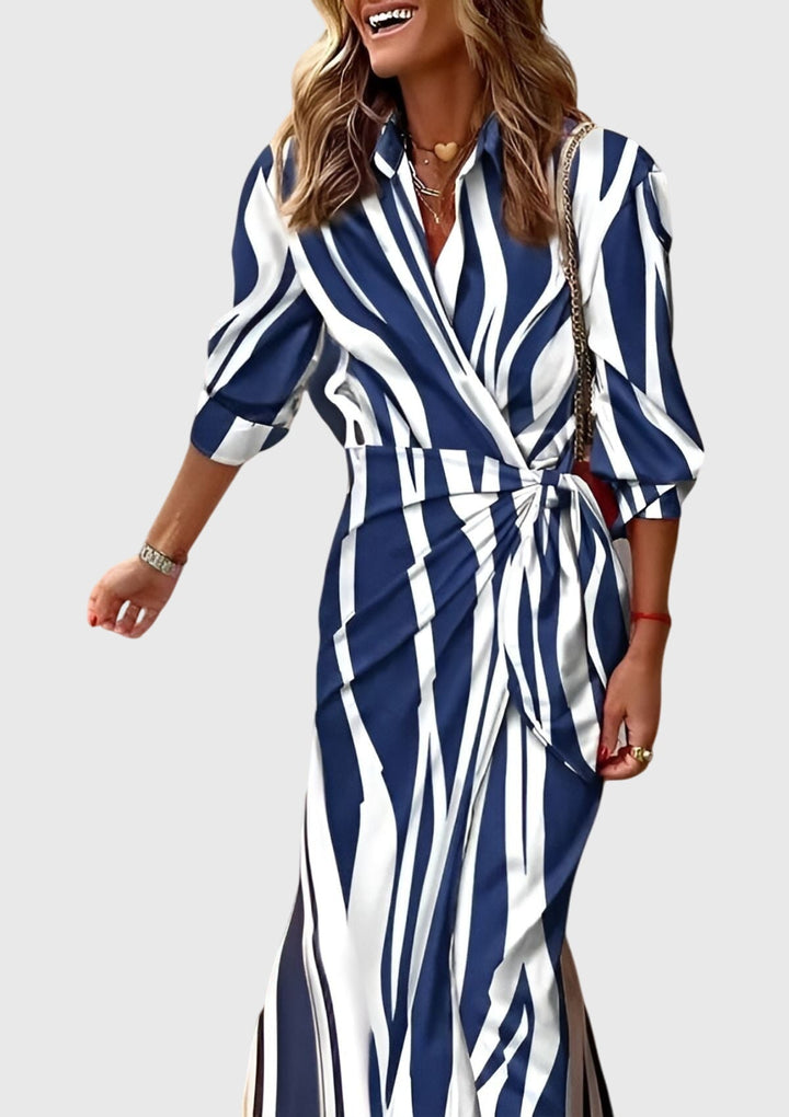 EVERLY | Elegant dress with print