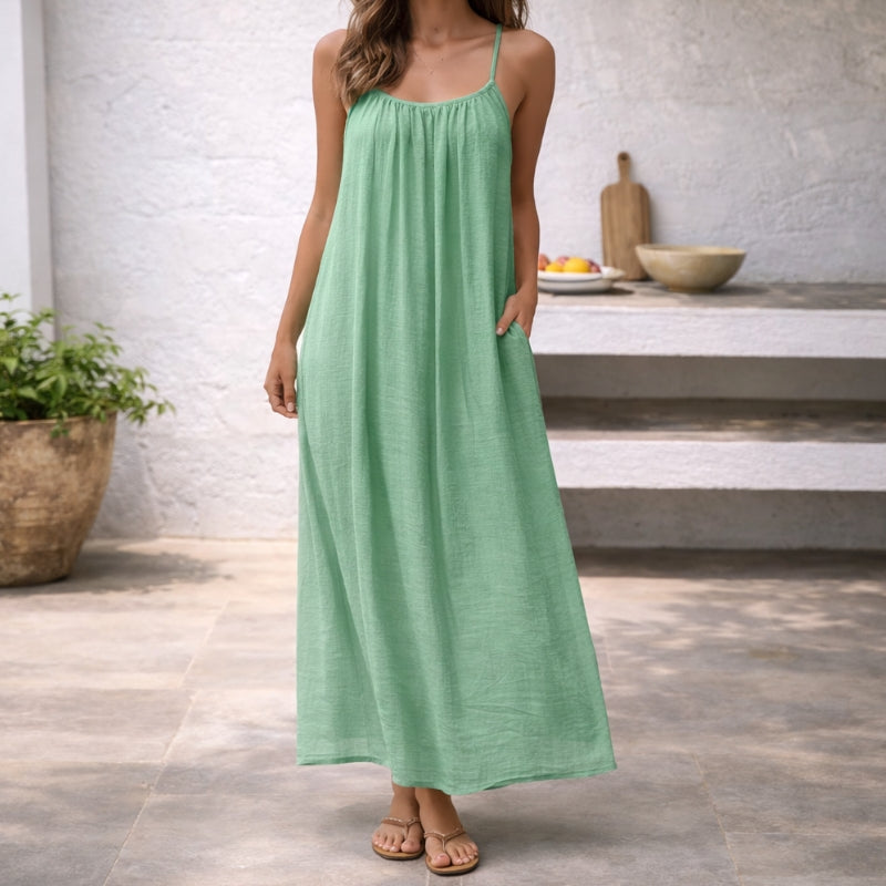 ISLA | Breezy Maxi Dress with Adjustable Waist for a Perfect Custom Fit