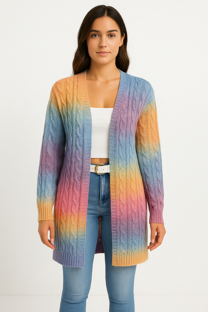 Long Cardigan Sweater - Open Front Soft Knit Duster Cardigan
