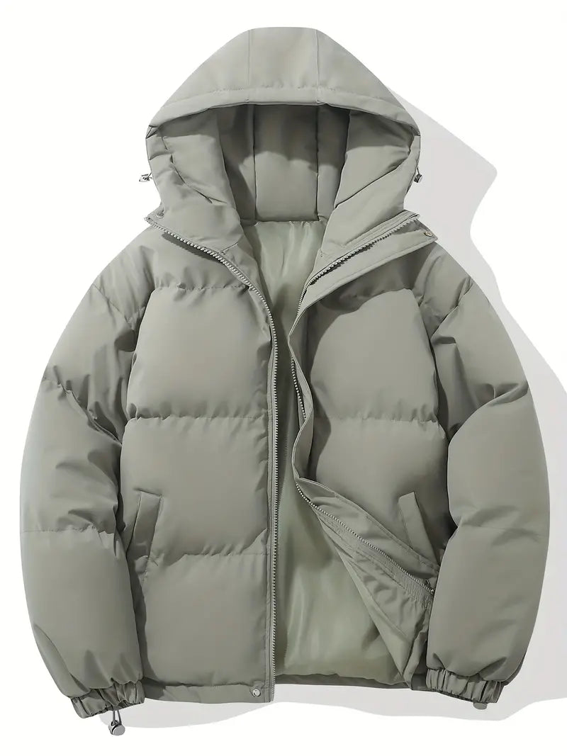Women's Padded Winter Puffer Jacket with Hood