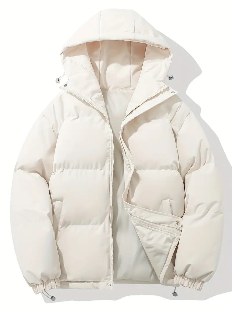 Women's Padded Winter Puffer Jacket with Hood