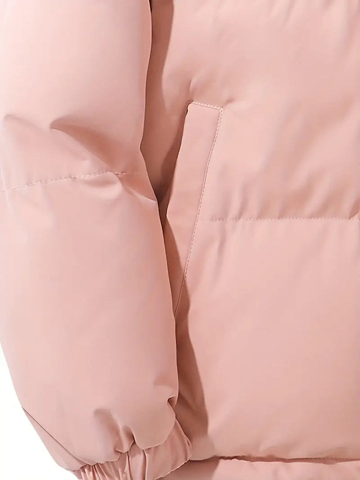 Women's Padded Winter Puffer Jacket with Hood