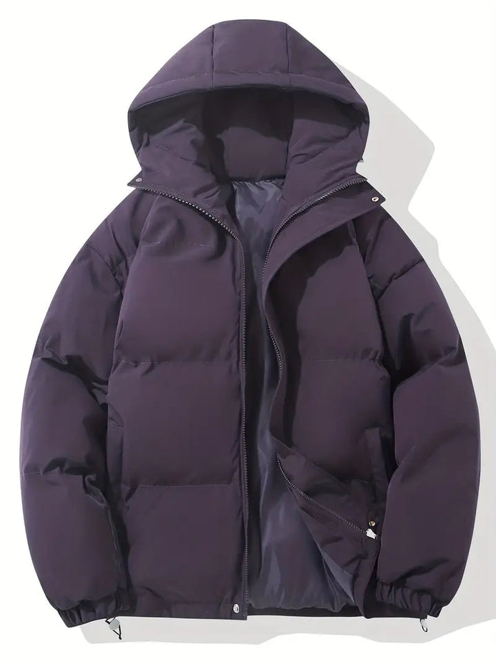 Women's Padded Winter Puffer Jacket with Hood
