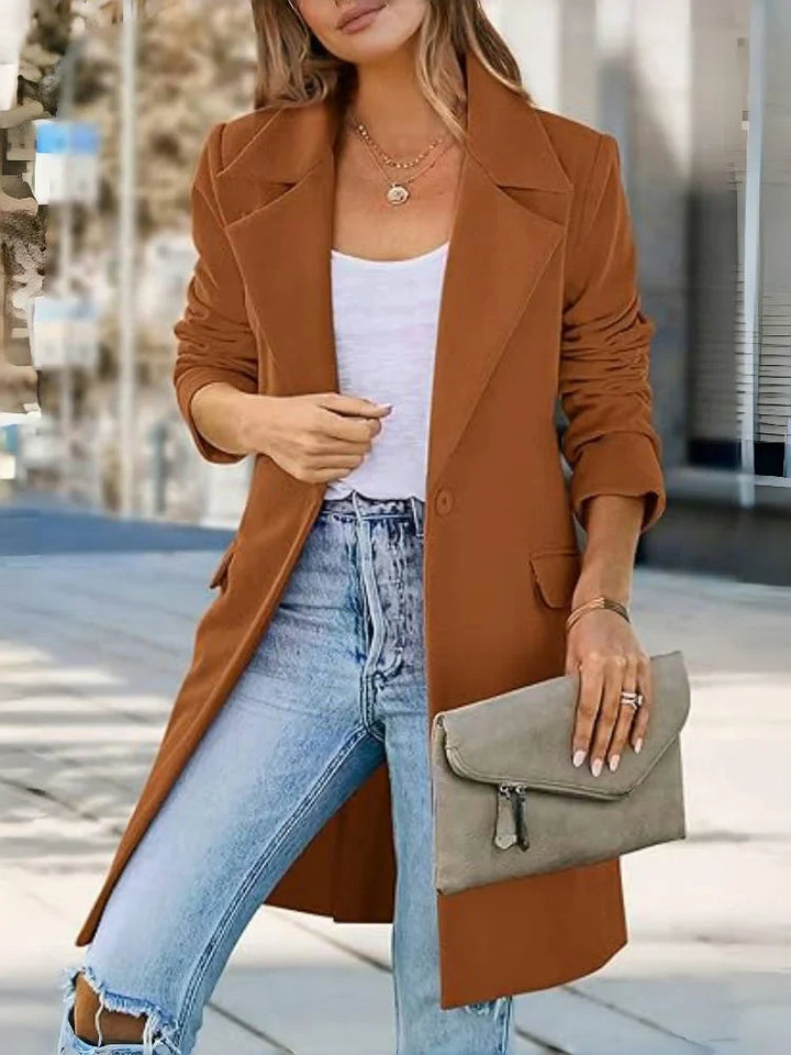 Autumn Trench Coat Women – Stylish Lapel Design for Chic Autumn Outings
