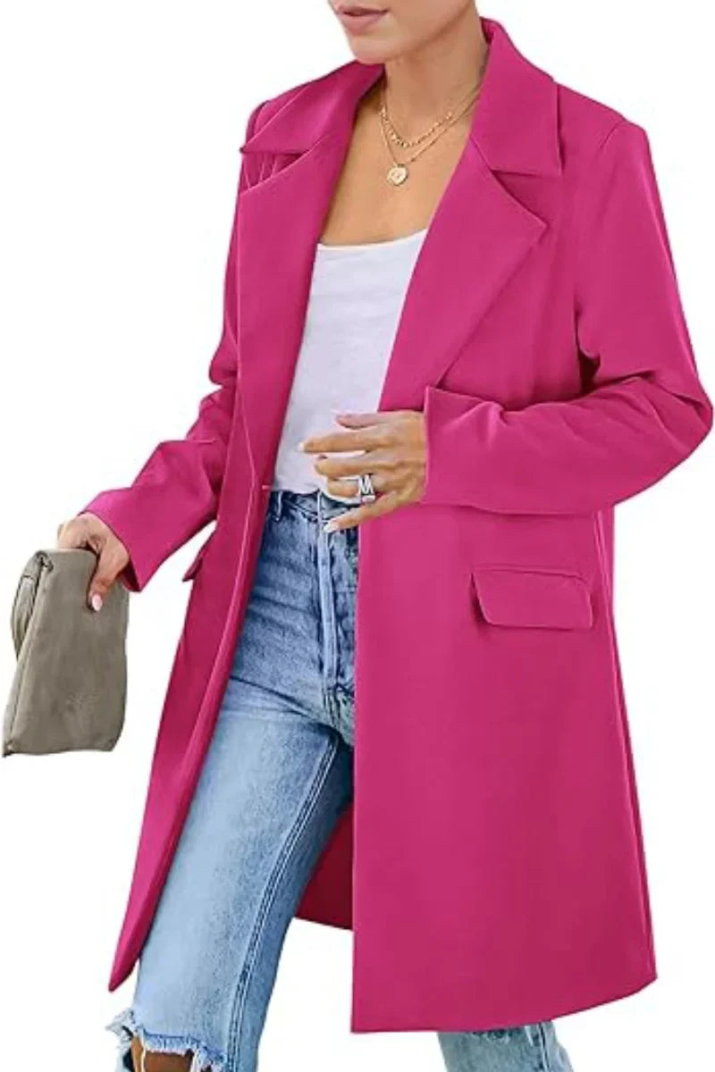 Autumn Trench Coat Women – Stylish Lapel Design for Chic Autumn Outings