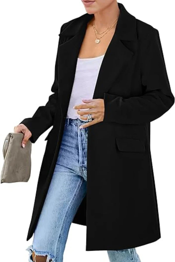 Autumn Trench Coat Women – Stylish Lapel Design for Chic Autumn Outings