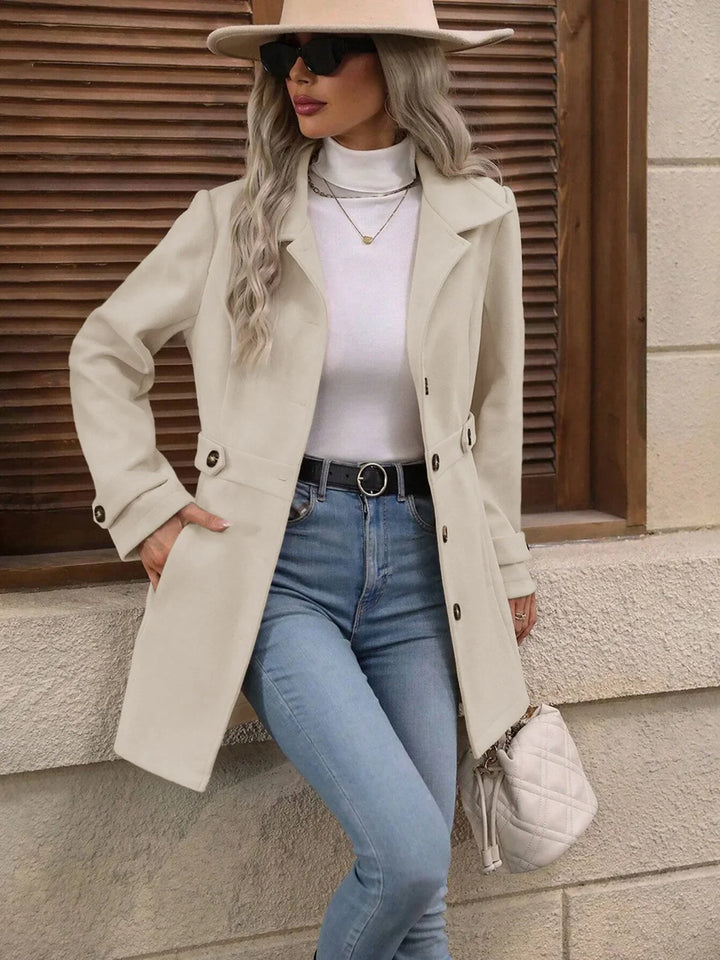 Autumn Wool Coat – Elegant Slim Fit Design for Versatile Styling