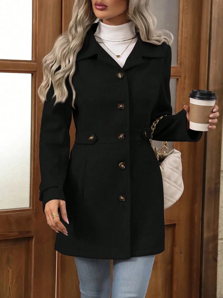 Autumn Wool Coat – Elegant Slim Fit Design for Versatile Styling