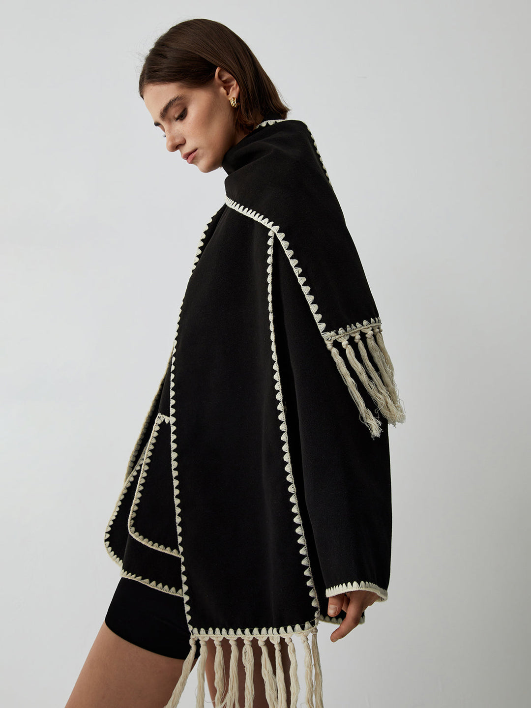 Women's Tailored Jacket with Matching Scarf