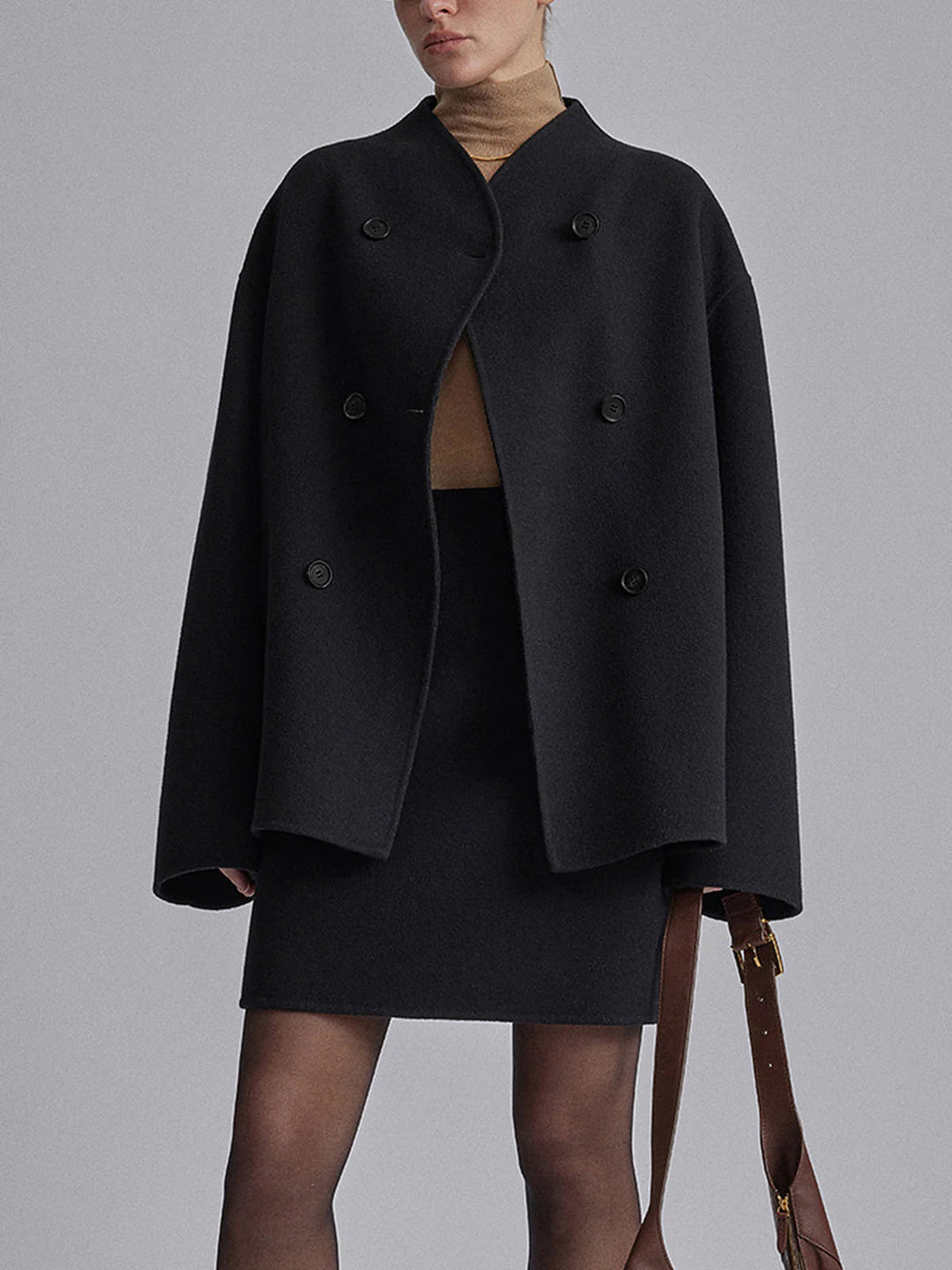 Women's Oversized Double-Breasted Coat