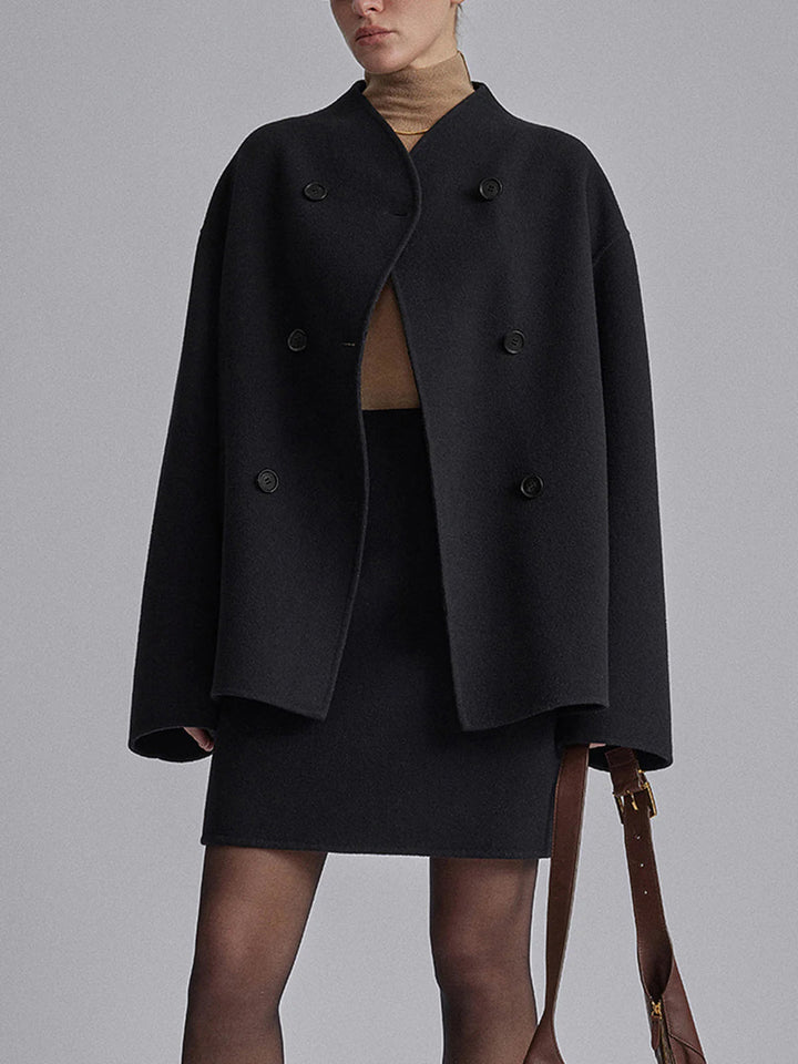 Women's Oversized Double-Breasted Coat