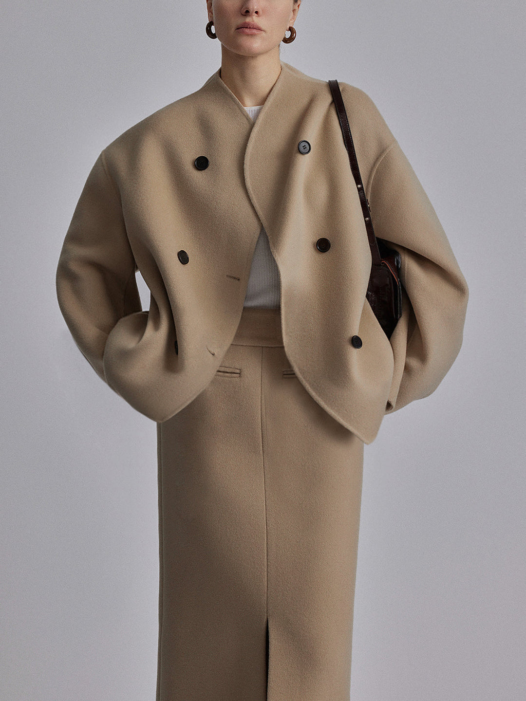 Women's Oversized Double-Breasted Coat