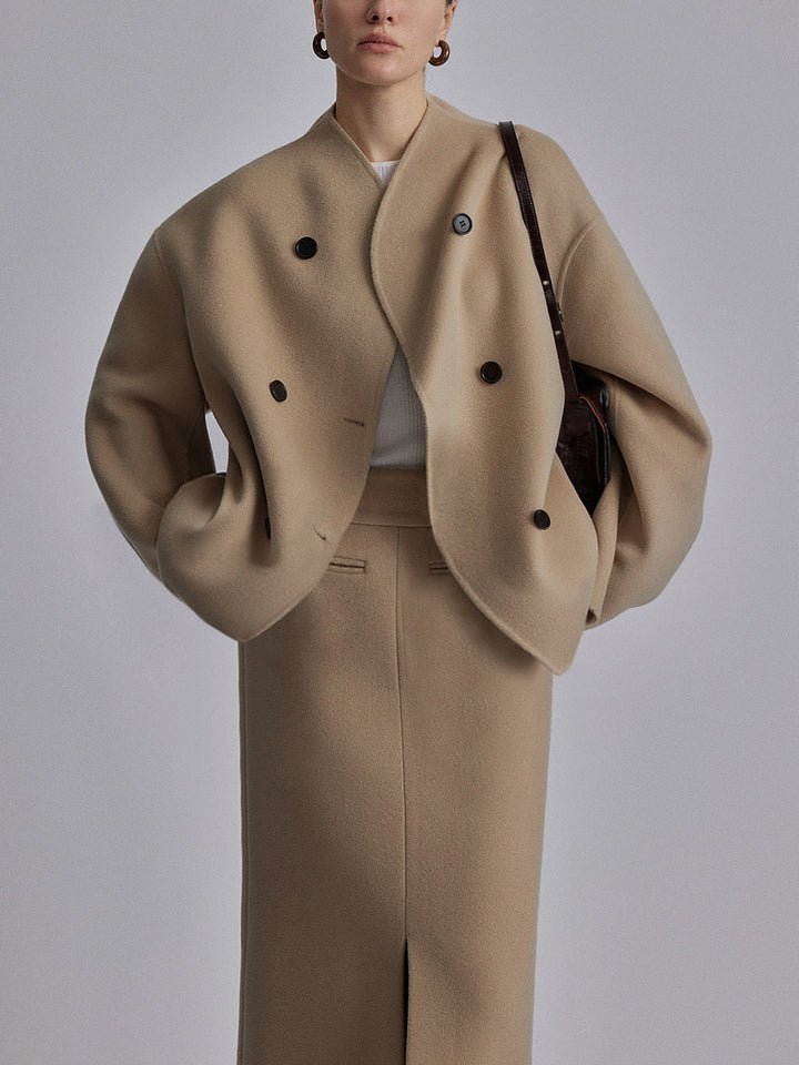 Women's Oversized Double-Breasted Coat