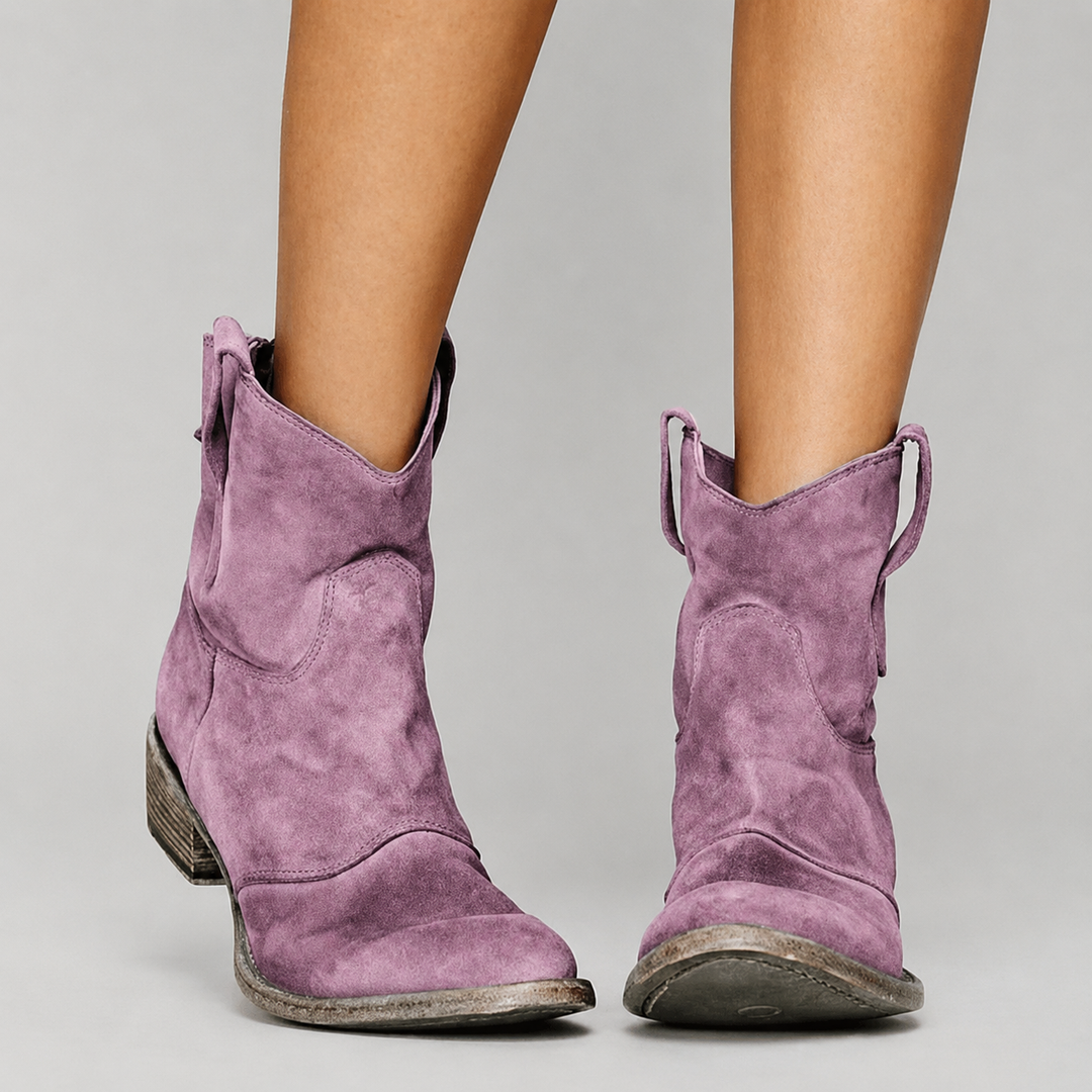 Piper | Western Pull-On Ankle Boots