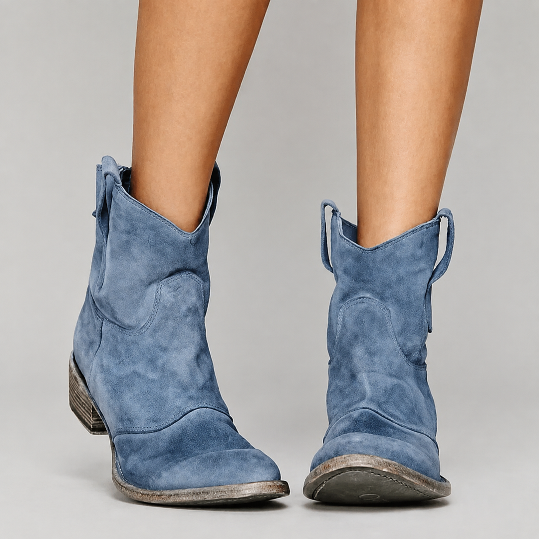 Piper | Western Pull-On Ankle Boots