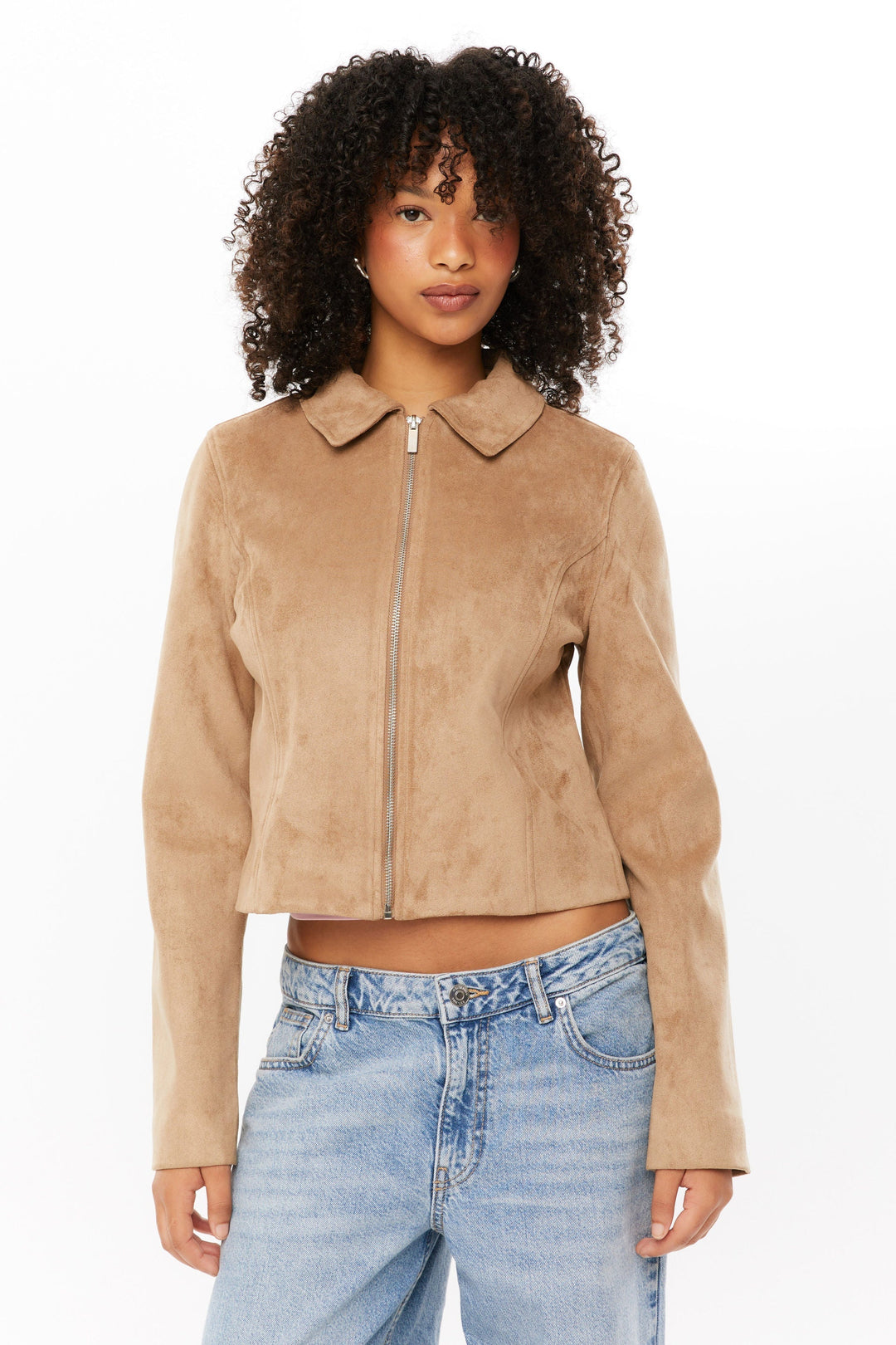 Women's Tula Cropped Faux Suede Jacket
