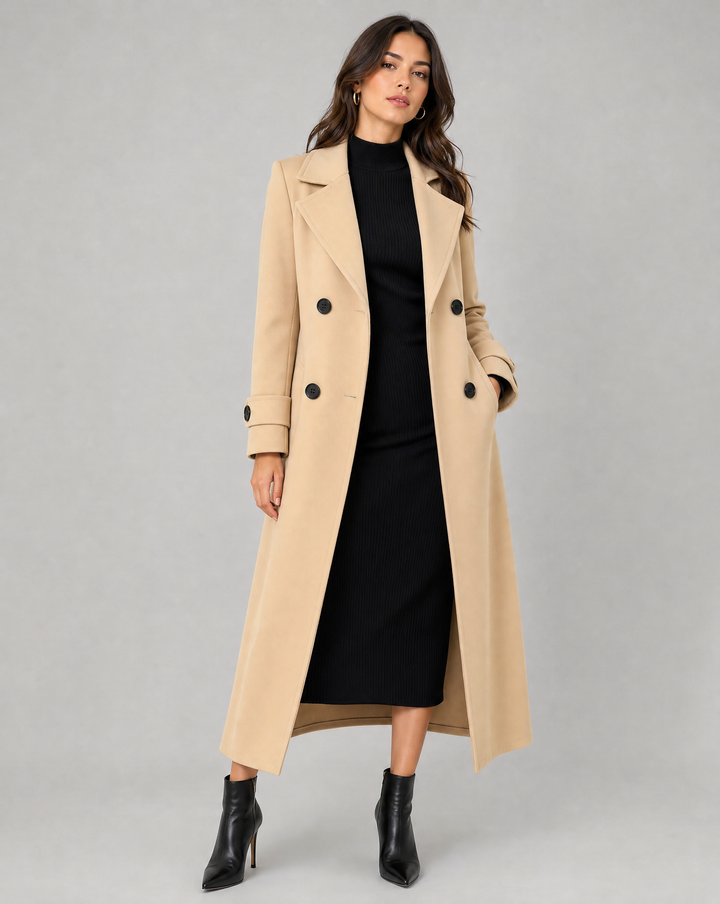 Wool Coat – Stylish Long Design for Warmth and Versatility