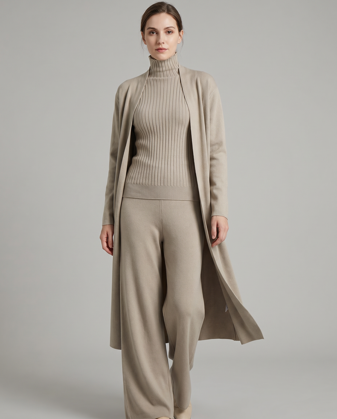Women's Elegant Three-Piece Coordinated Set in Versatile Colours
