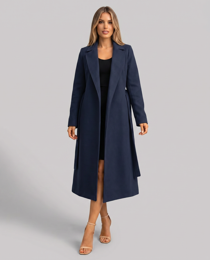 Long Classic Single-Breasted Winter Trench Coat