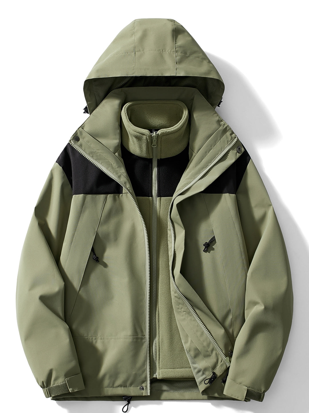 Women's 3-in-1 Fleece Winter Jacket with Hood