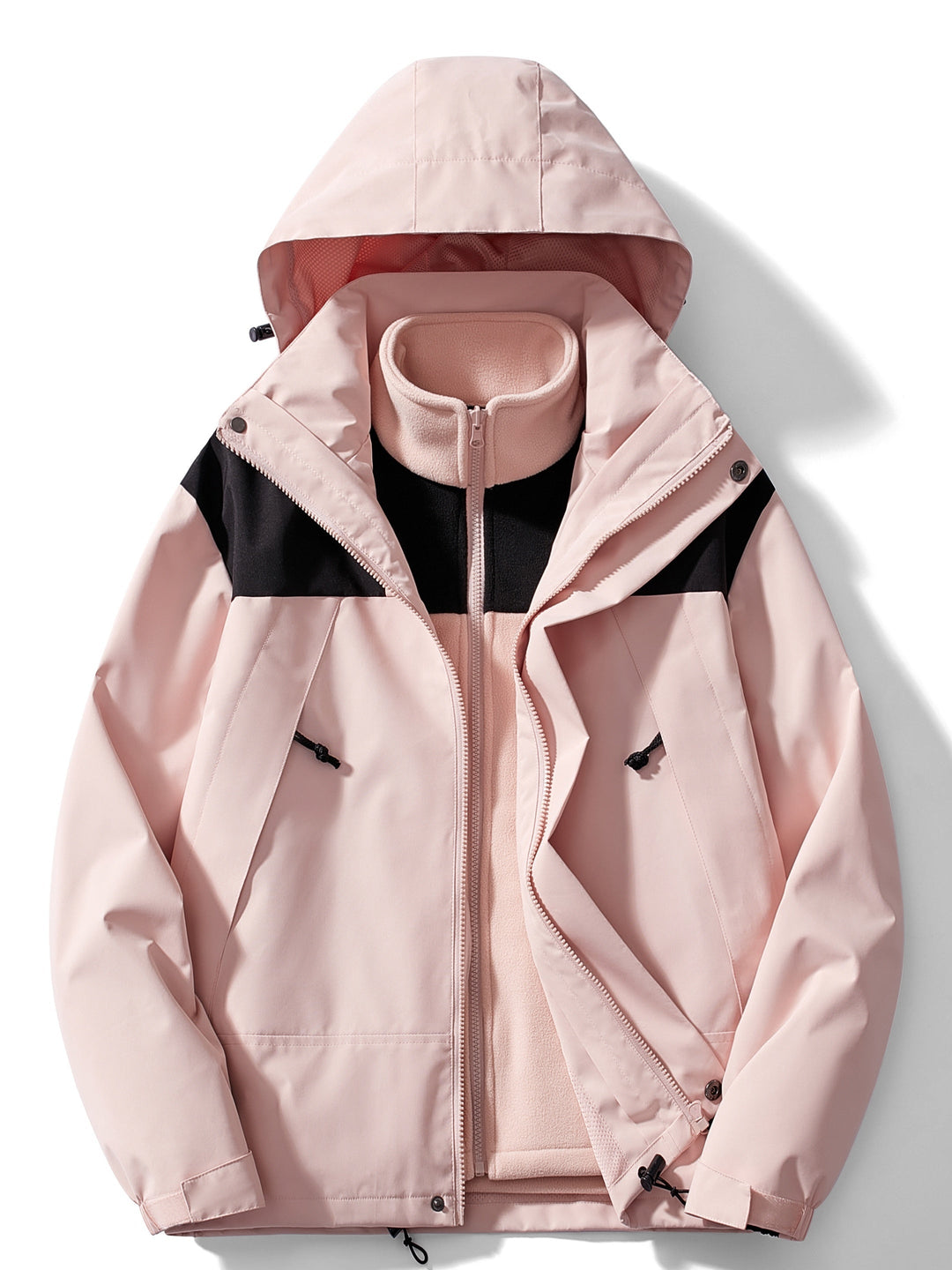 Women's 3-in-1 Fleece Winter Jacket with Hood