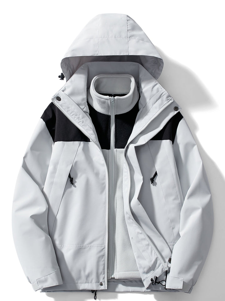 Women's 3-in-1 Fleece Winter Jacket with Hood