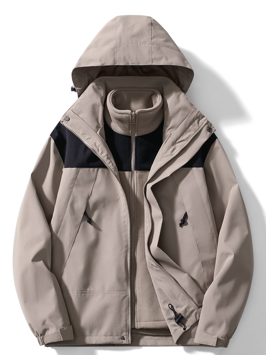 Women's 3-in-1 Fleece Winter Jacket with Hood