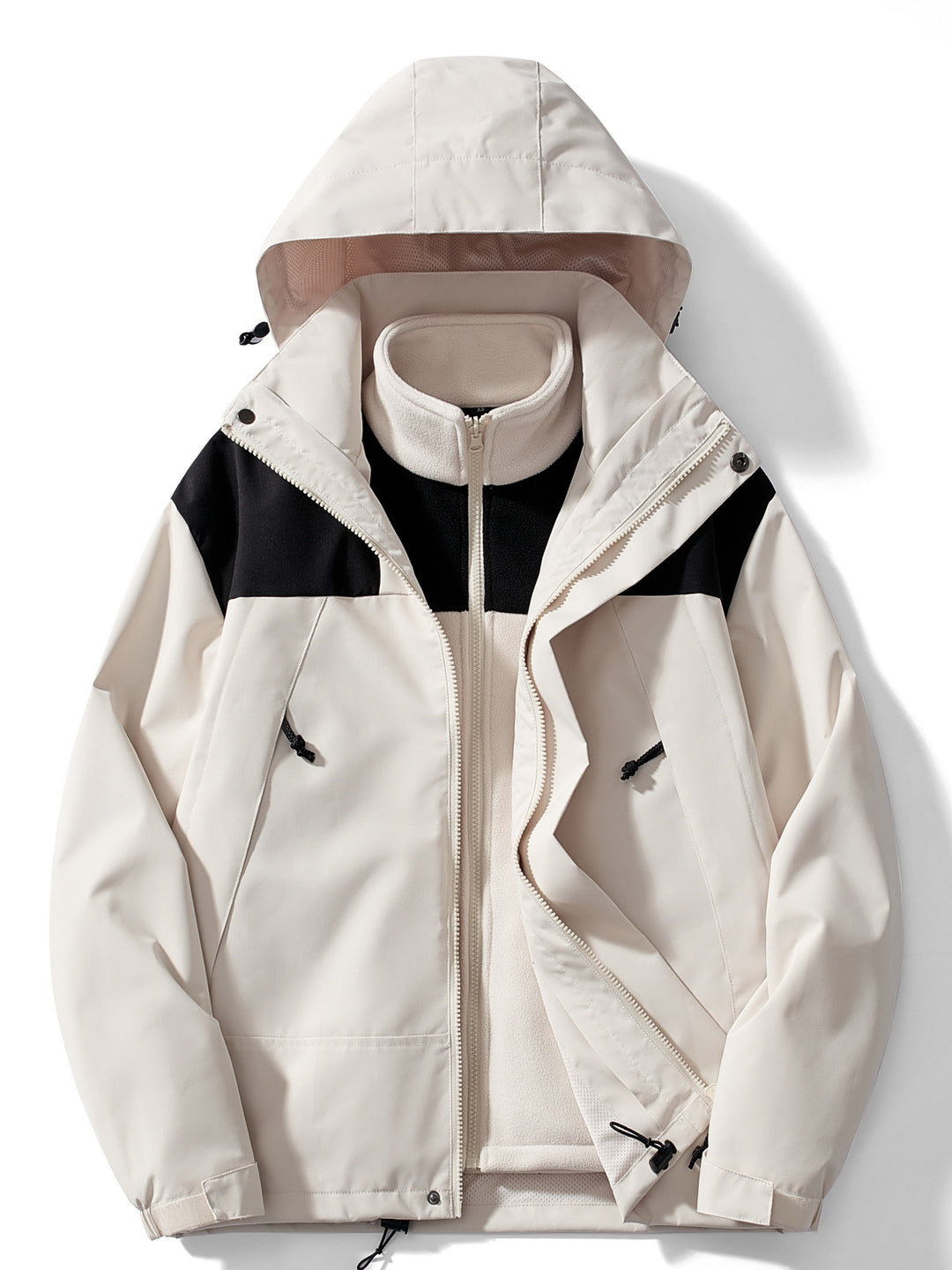 Women's 3-in-1 Fleece Winter Jacket with Hood