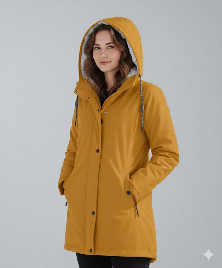 Cozy Sherpa-Lined Hooded Parka Jacket for Winter