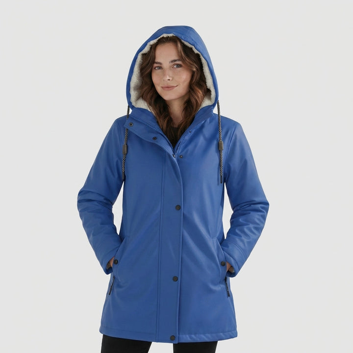 Cozy Sherpa-Lined Hooded Parka Jacket for Winter