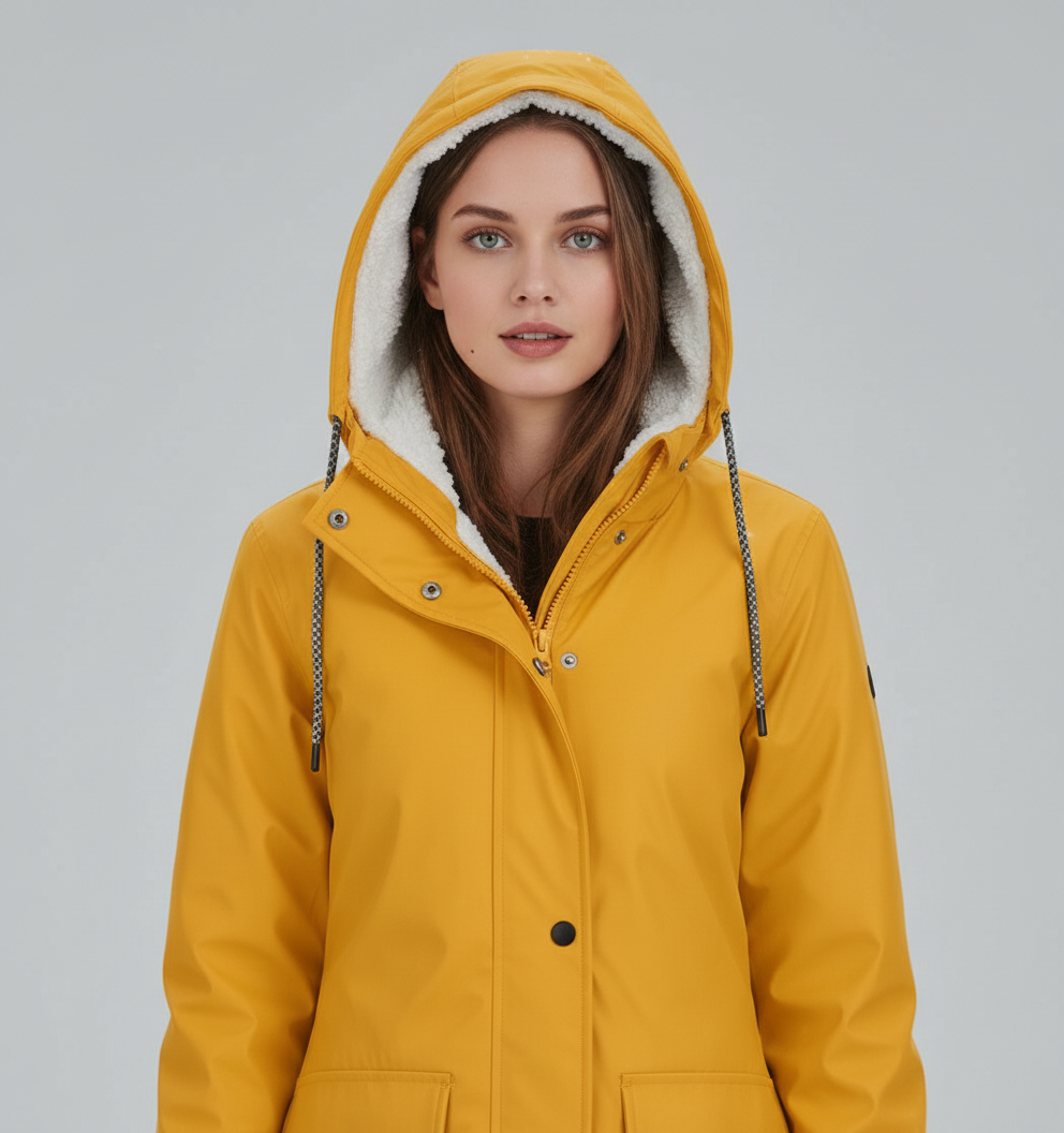 Cozy Sherpa-Lined Hooded Parka Jacket for Winter