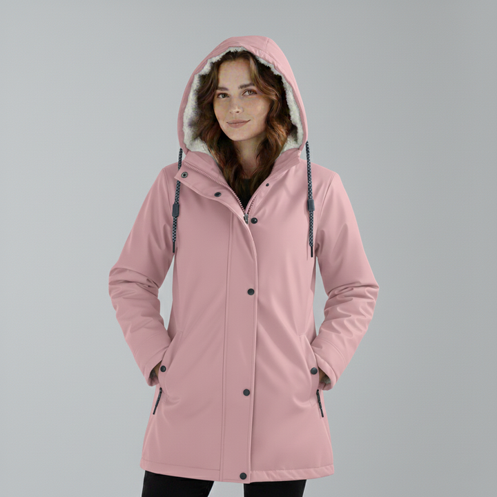 Cozy Sherpa-Lined Hooded Parka Jacket for Winter