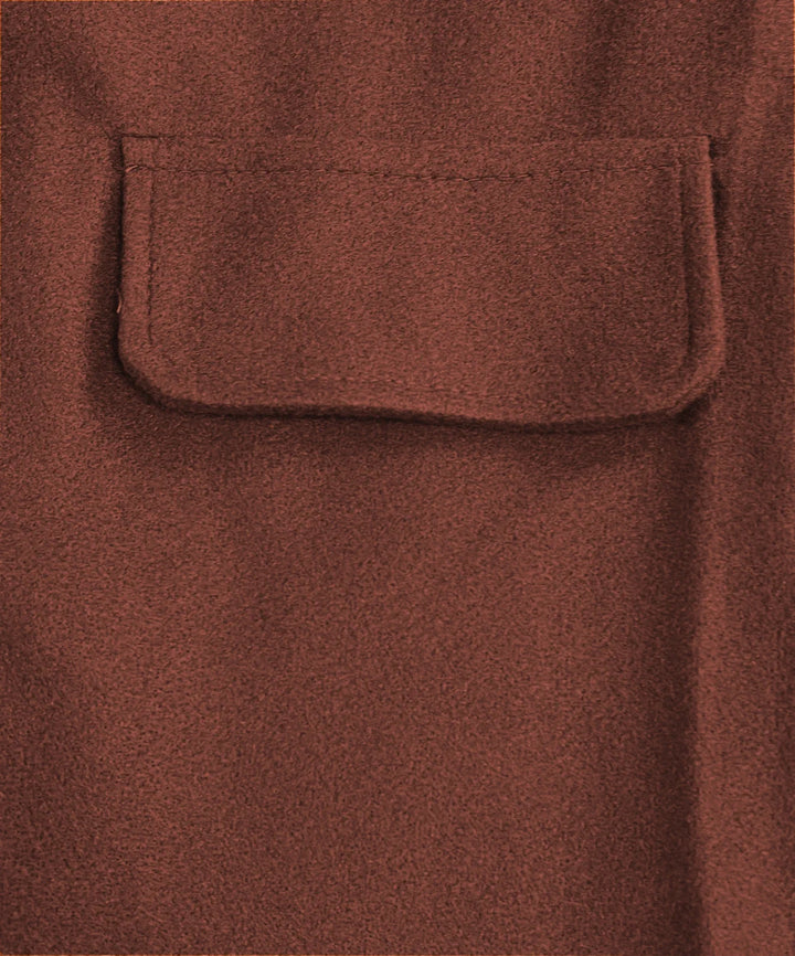 Korean Wool Coat – Double-Breasted Elegant Design for Cozy Autumn Style