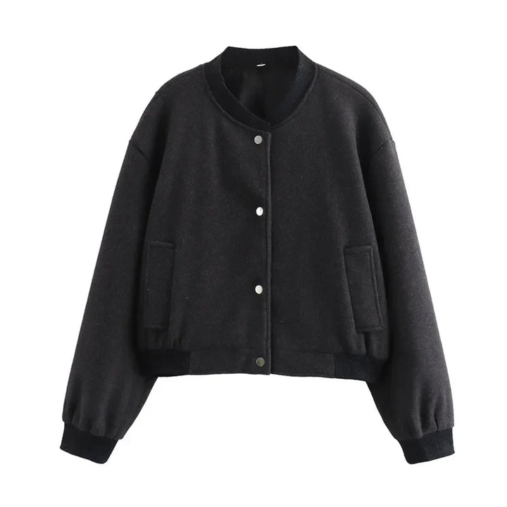 Women's Light Cropped Bomber Jacket