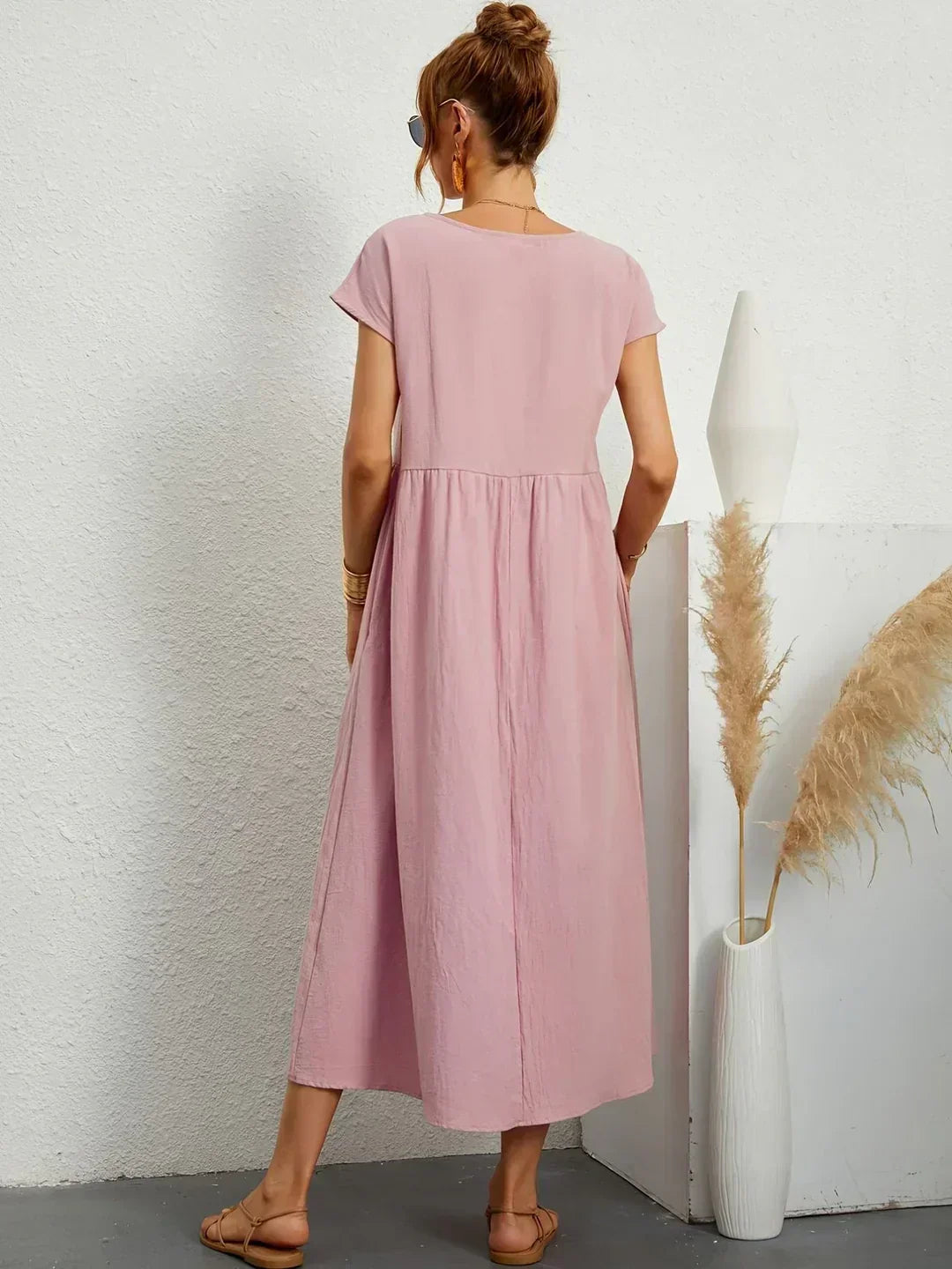 Gabriela™ | Timeless elegance fluid midi dress