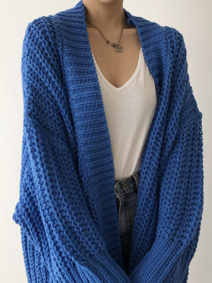 Oversized Split Knit Cardigan
