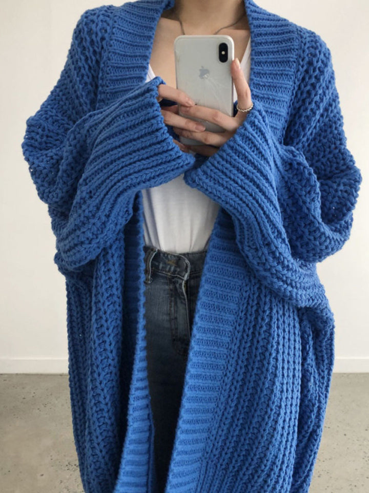 Oversized Split Knit Cardigan