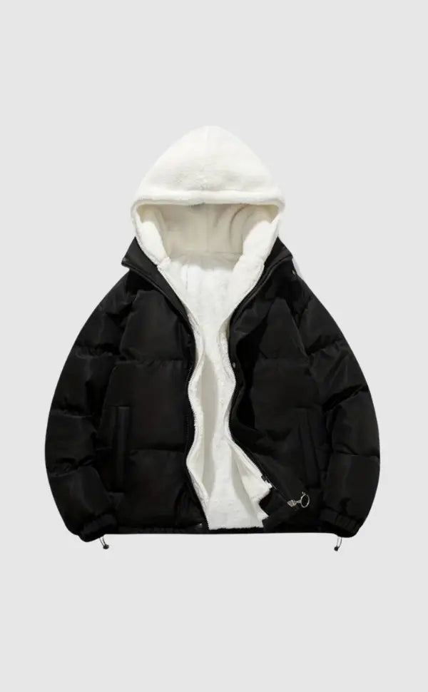 Women's Padded Winter Jacket with Fleece Lining