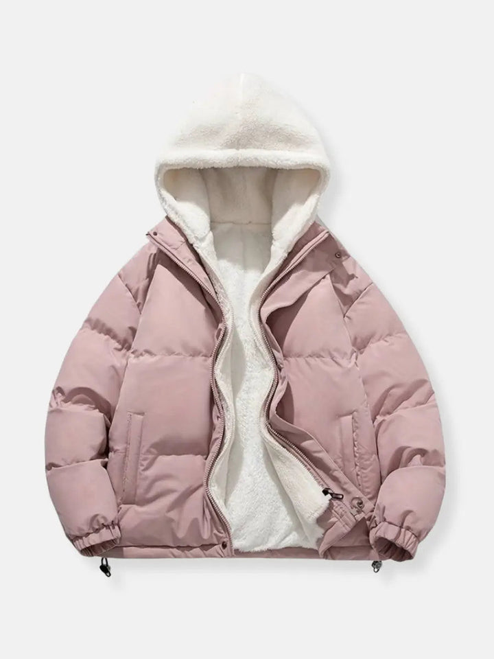 Women's Padded Winter Jacket with Fleece Lining