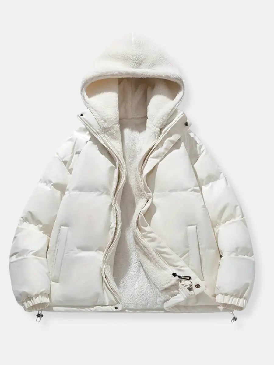 Women's Padded Winter Jacket with Fleece Lining
