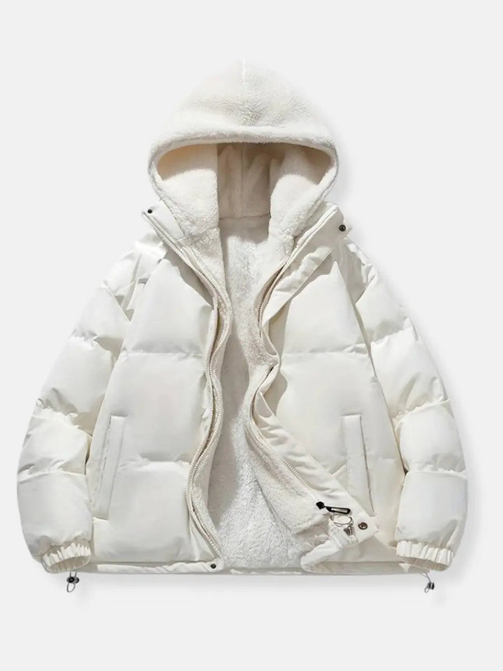 Women's Padded Winter Jacket with Fleece Lining