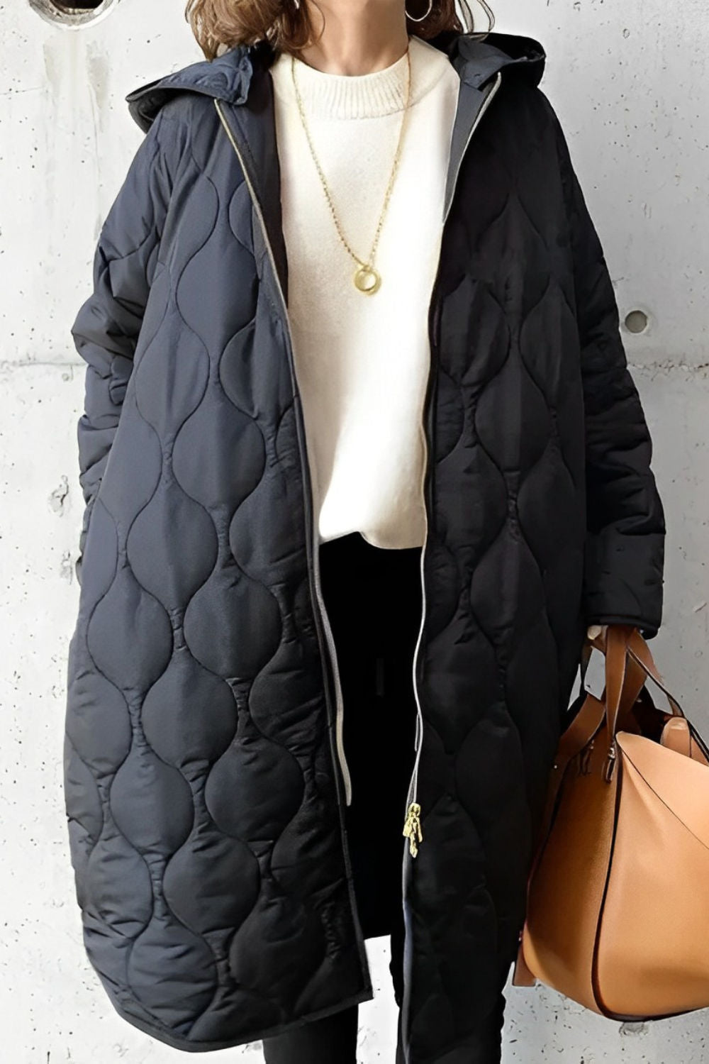 Women's Quilted Padded Oversized Jacket