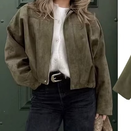 Women's Vintage Oversized Bomber Jacket