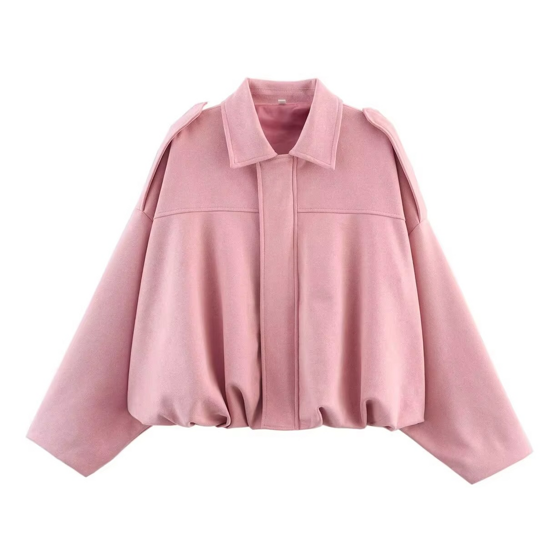 Women's Vintage Oversized Bomber Jacket