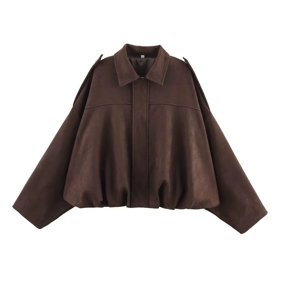 Women's Vintage Oversized Bomber Jacket