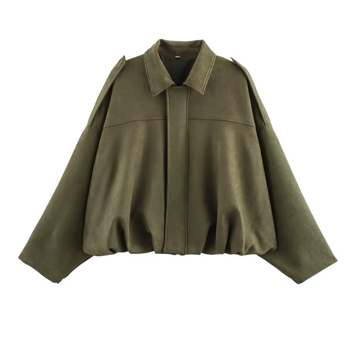Women's Vintage Oversized Bomber Jacket