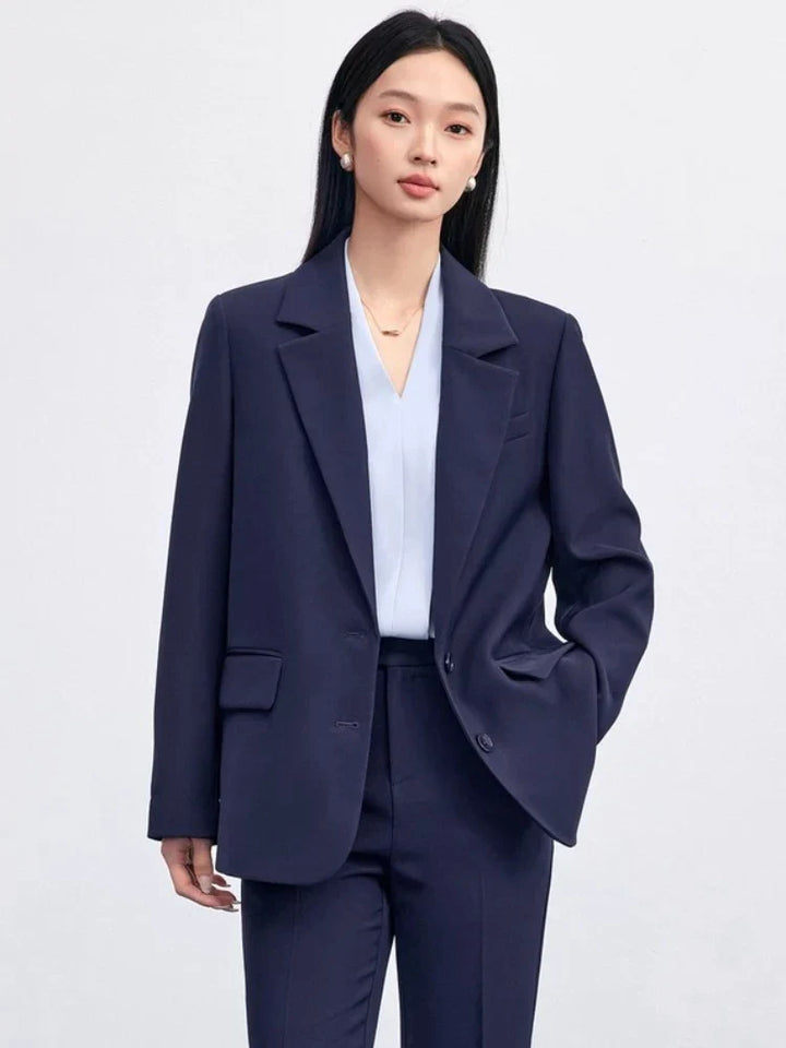 Women's Blazer – Tailored Loose Fit for Effortless Autumn Style