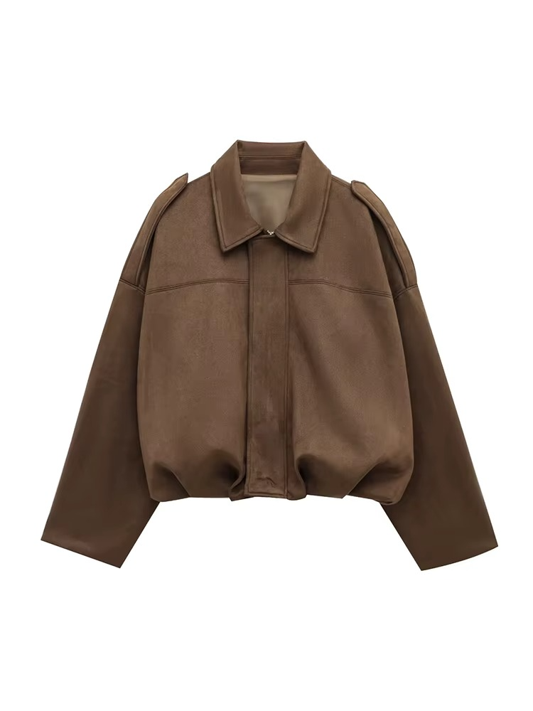 Women's Vintage Oversized Bomber Jacket